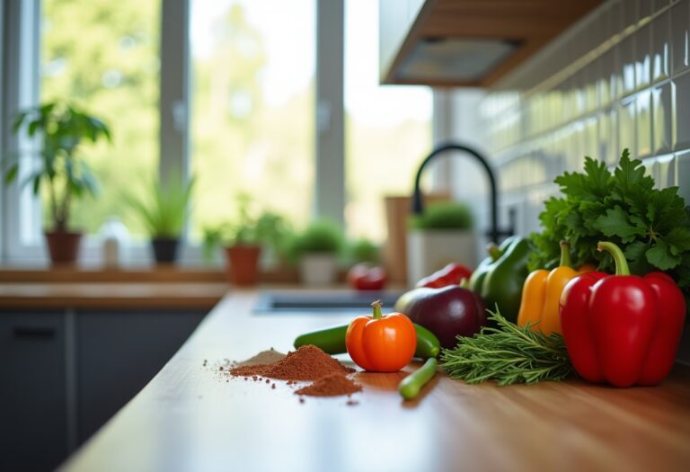 Piatto sano preparato rapidamente con ingredienti freschi