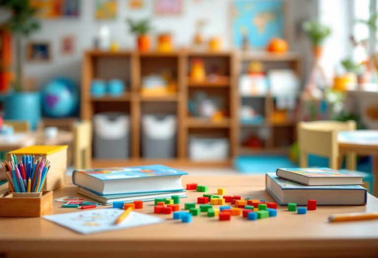 Bambini che partecipano a un'attività educativa prescolare