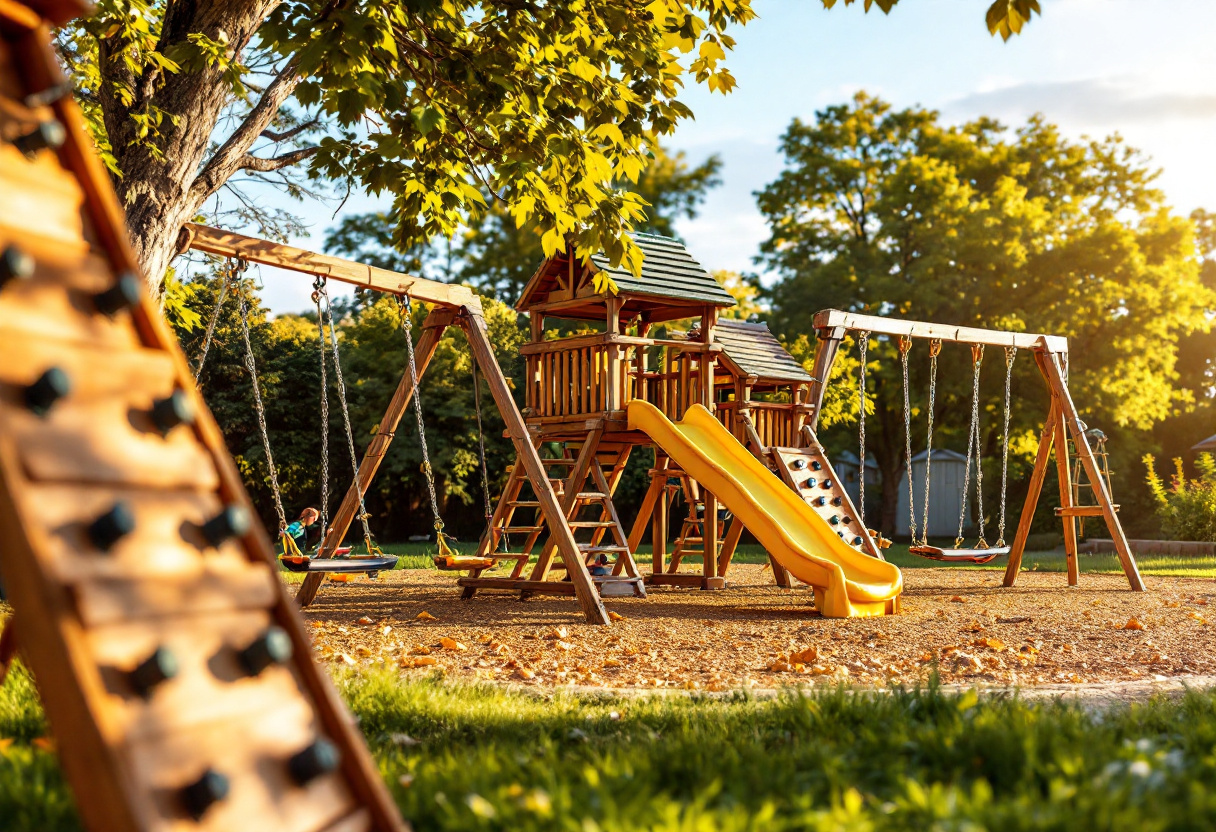 Bambini che giocano e apprendono in un ambiente prescolare