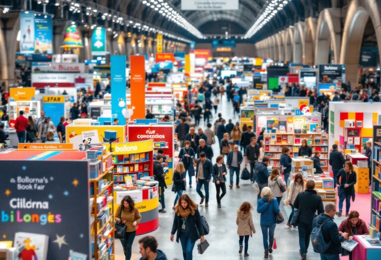 Fiera del libro per ragazzi a Bologna con bambini e libri