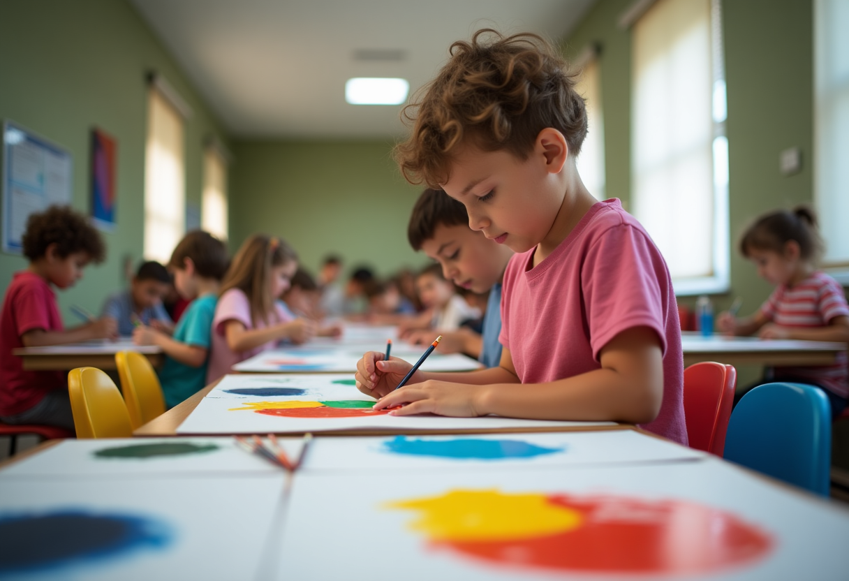 Bambini festeggiano la Giornata Mondiale dell'Infanzia