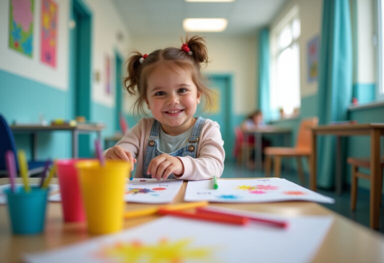 Bambini sorridenti in ospedale durante la giornata dell'infanzia