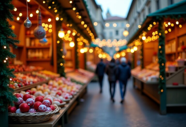 Immagine della magia natalizia a Orvieto con eventi festivi