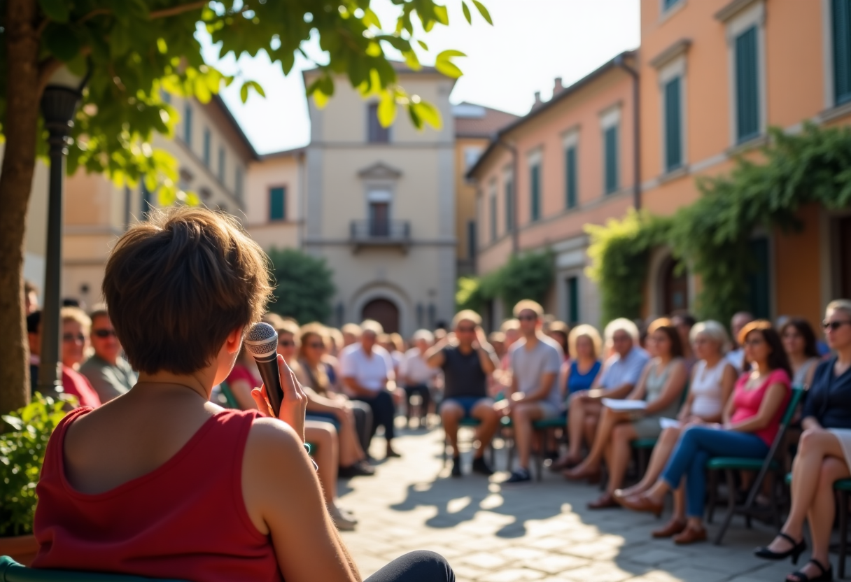 Immagine di uno spettacolo comico a Ceglie Messapica