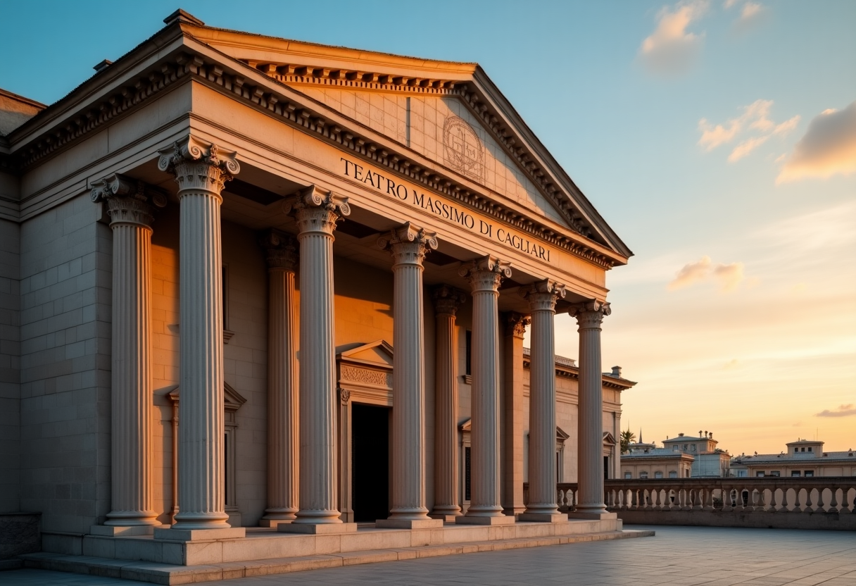 Teatro Massimo di Cagliari durante un evento culturale