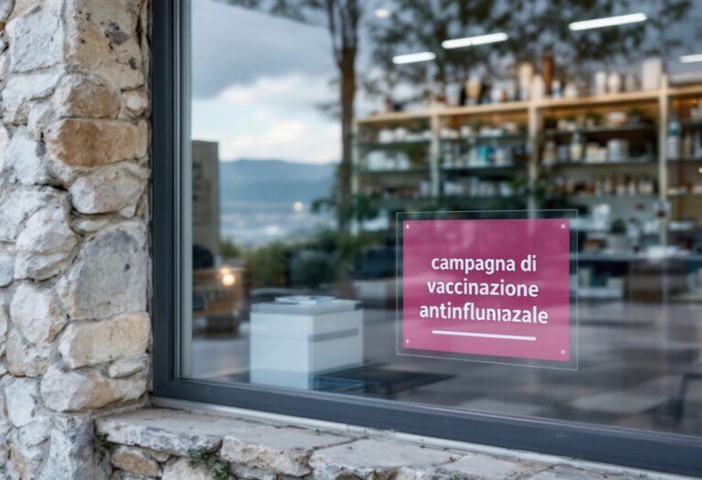 Immagine di una campagna di vaccinazione antinfluenzale in Puglia