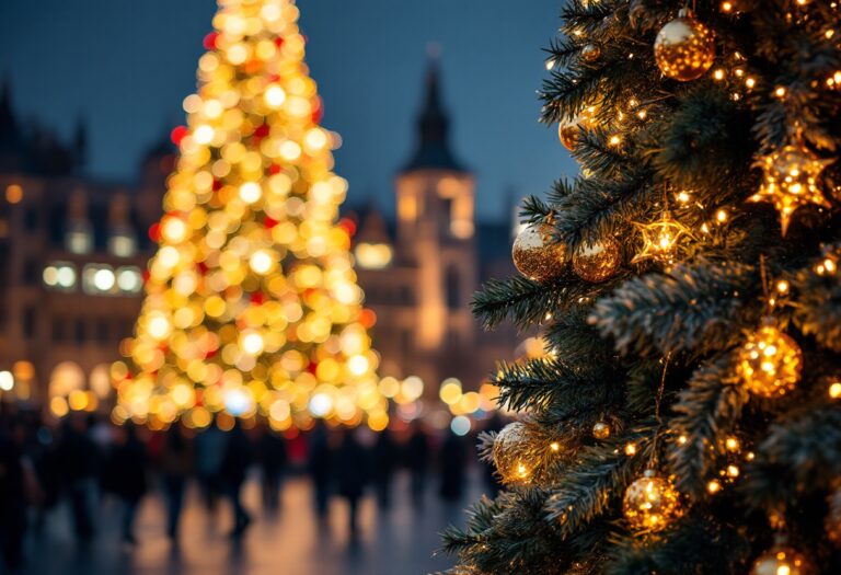 Albero di Natale a Roma con decorazioni sostenibili