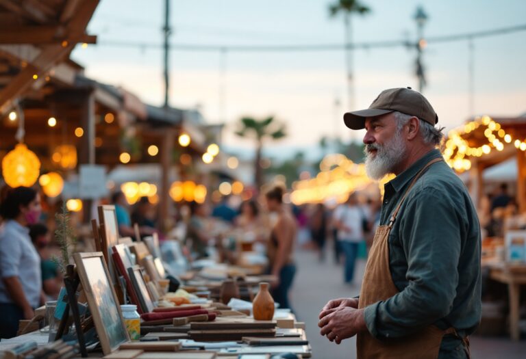 Immagine del festival ArteViva con artisti e visitatori