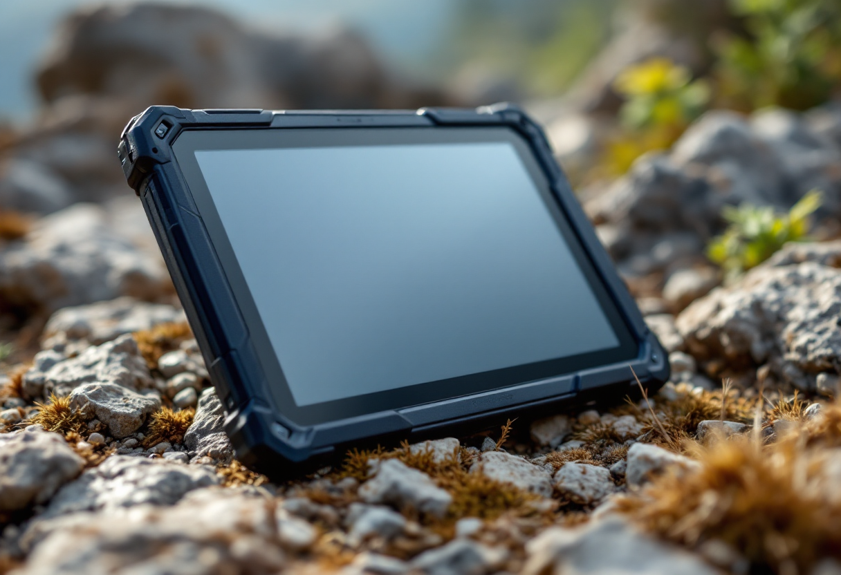 Blackview Active 10 Pro in un ambiente outdoor rugged