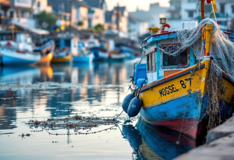 Controllo della pesca a Mazara del Vallo con forze dell'ordine