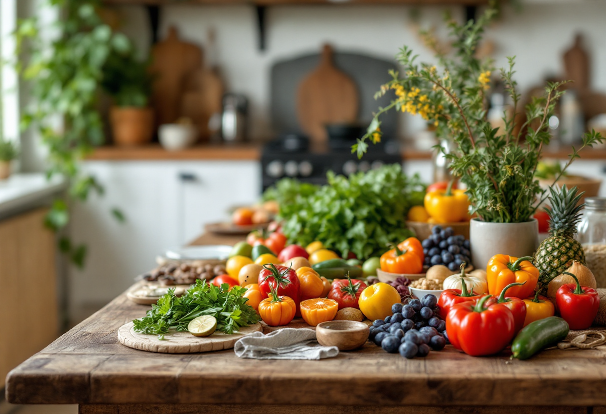 Bambini che imparano a mangiare in modo sano e consapevole