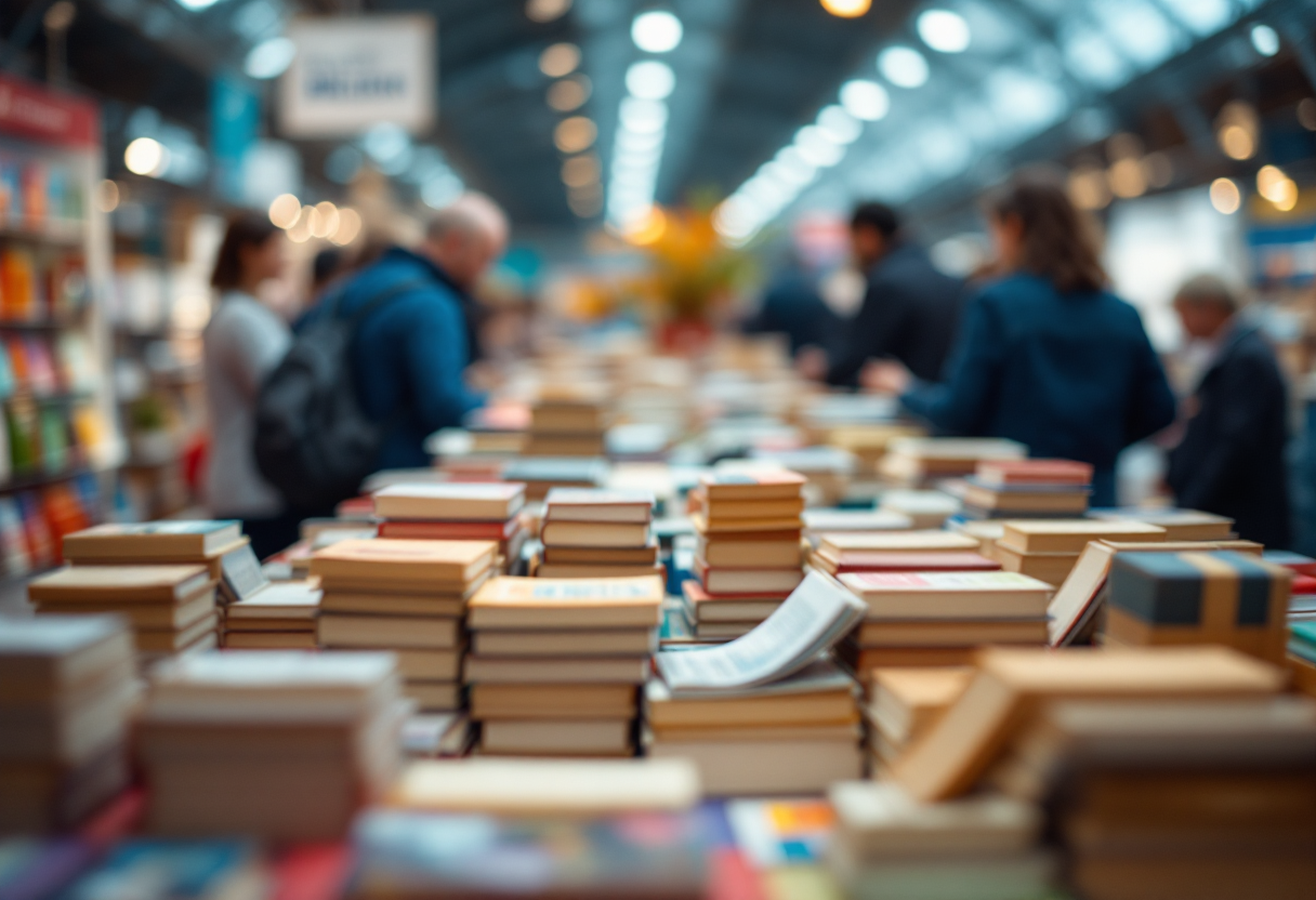 Immagine della fiera della piccola e media editoria a Roma