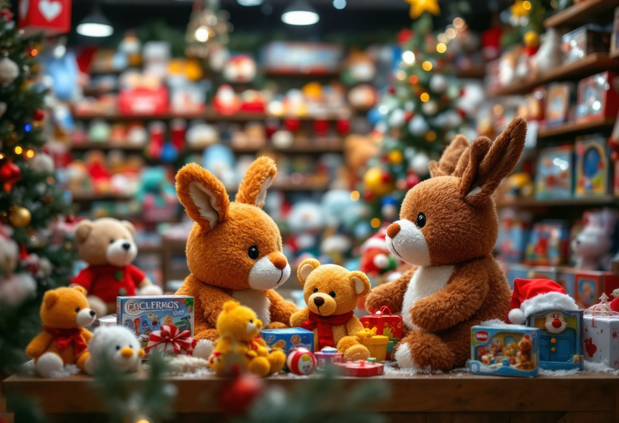 Idee regalo di Natale per bambini con giocattoli colorati