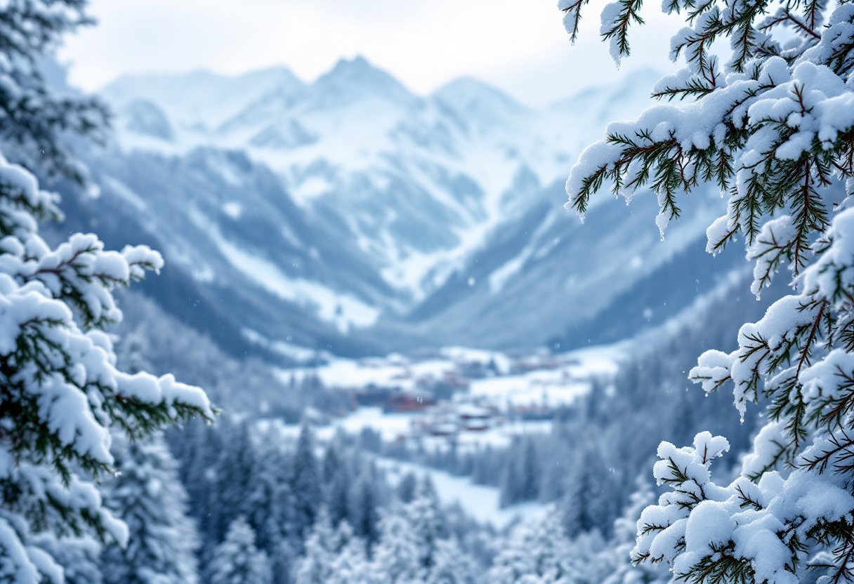 Paesaggio innevato a Santa Caterina Valfurva