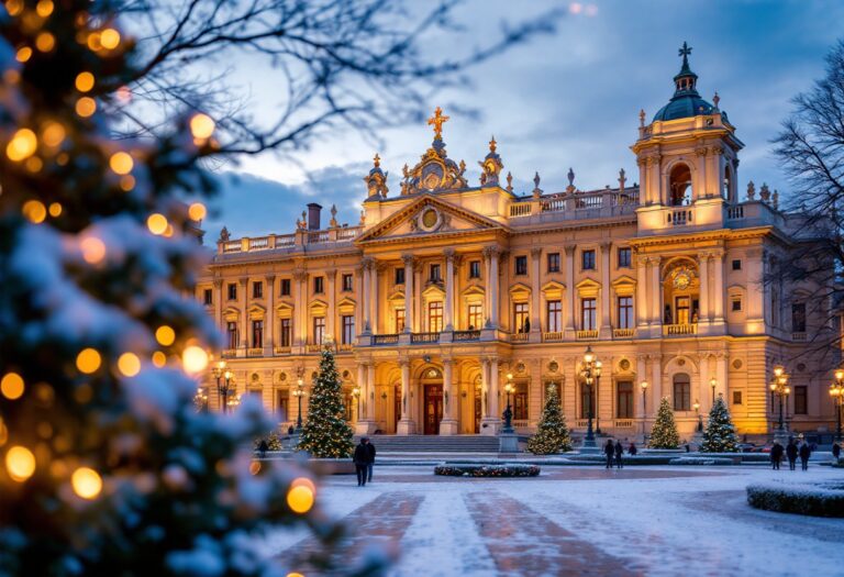 Decorazioni natalizie alla Reggia di Caserta