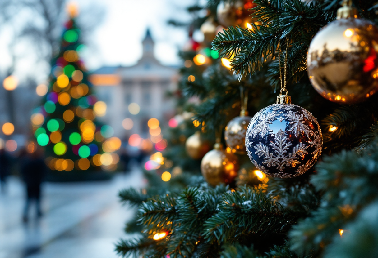 Bambini festeggiano il Natale a Bacoli con giochi e luci