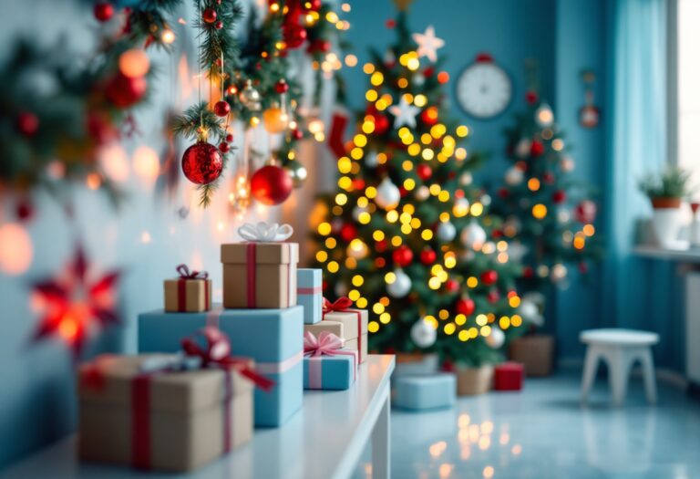 Bambini all'ospedale Buzzi durante il Natale