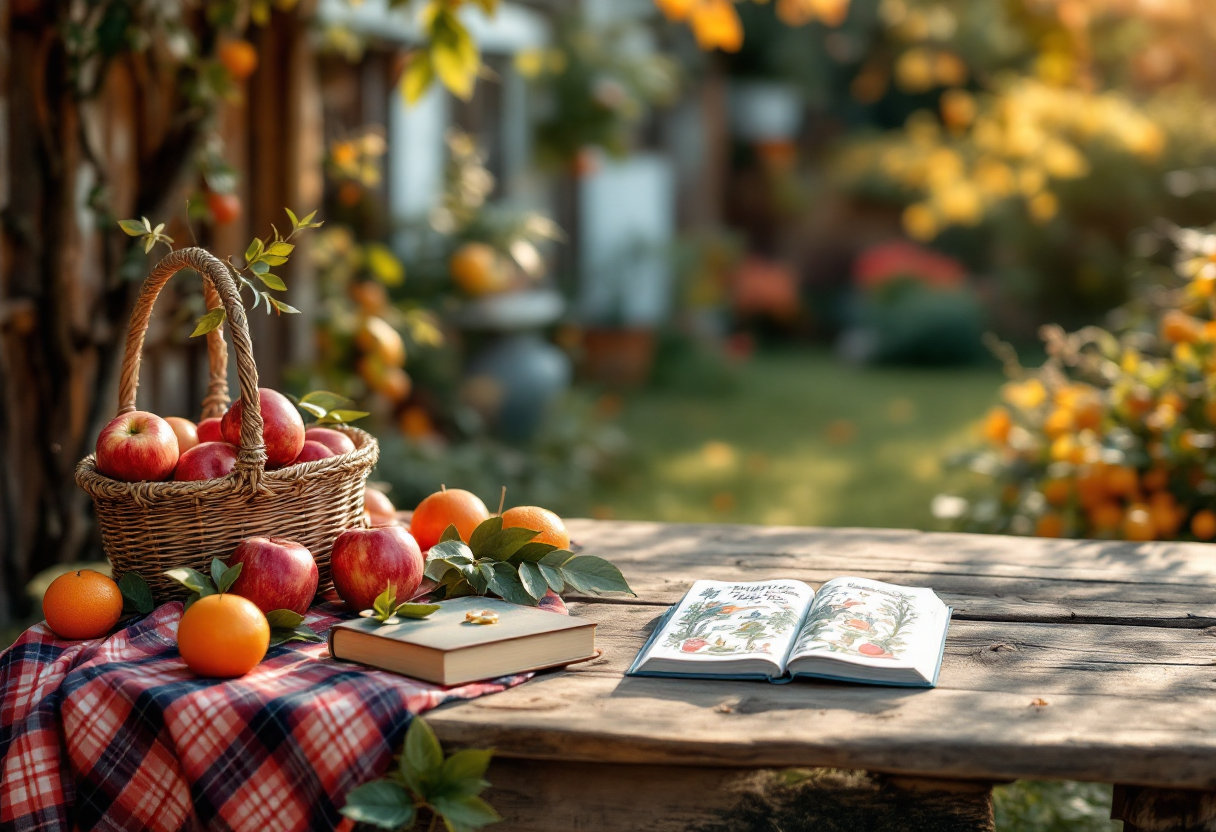 Bambini che mangiano frutta e verdura fresca