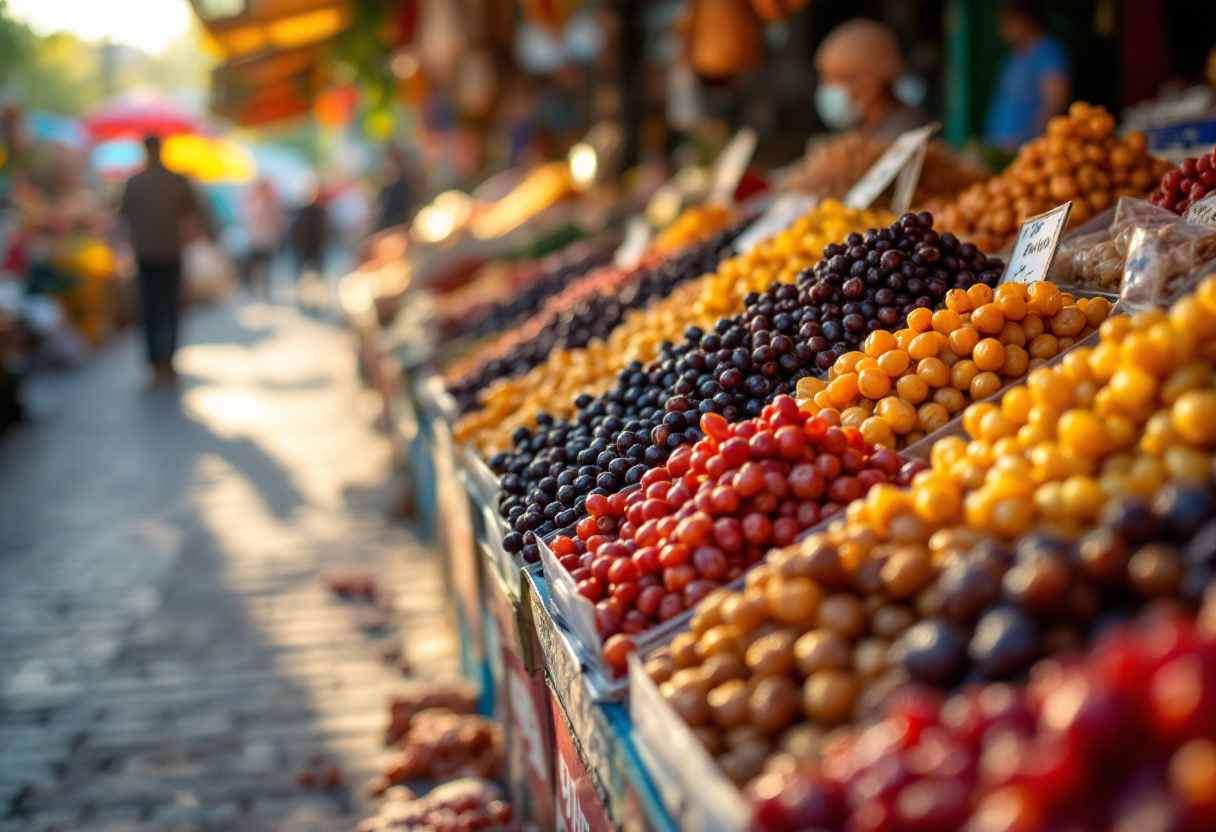 Frutta secca con etichetta di origine obbligatoria