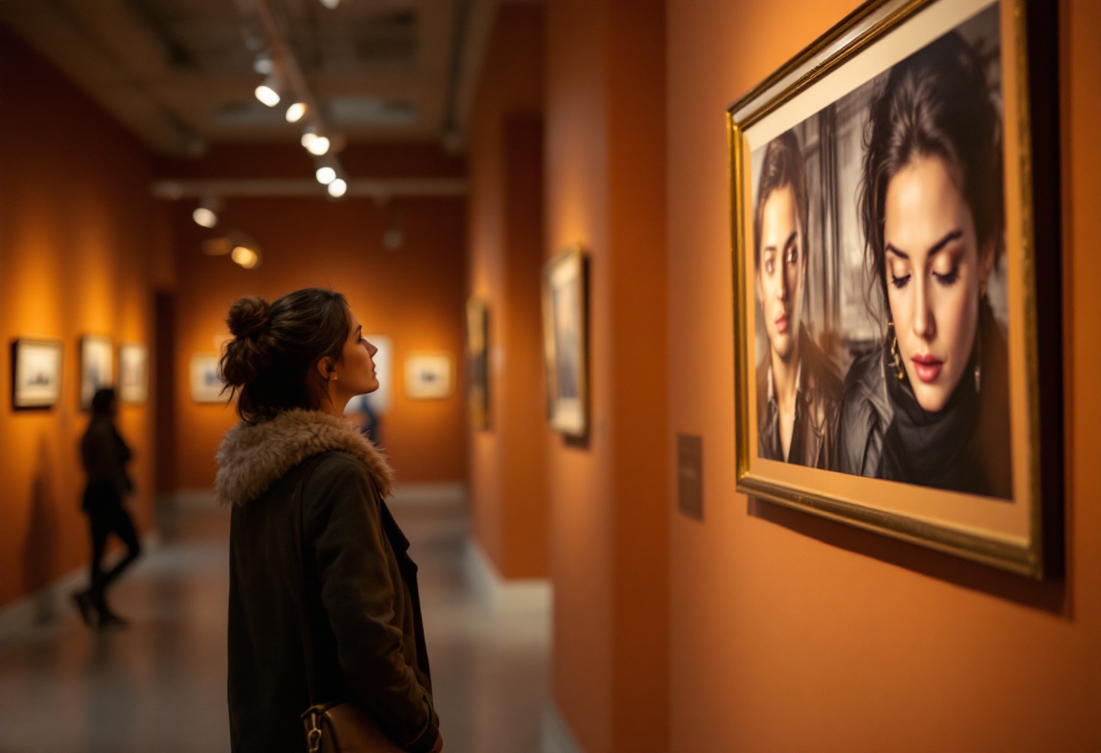 Immagine della mostra fotografica a Roma con opere storiche