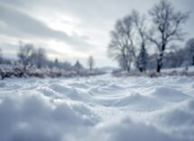 Nascite in inverno con neve sullo sfondo in Italia