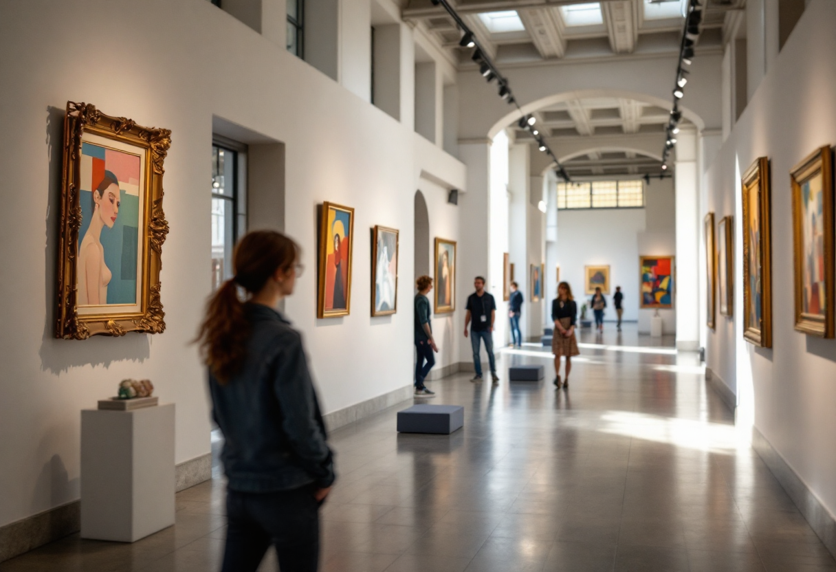 Mamme e donne in gravidanza esplorano arte al museo Madre