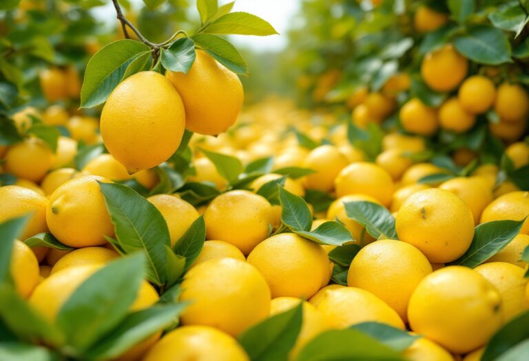 Limoni freschi su un tavolo di legno