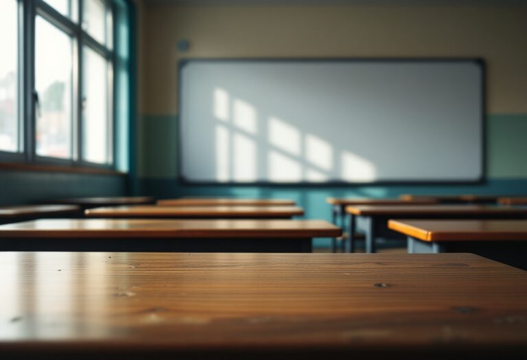 Carabinieri interagiscono con studenti in aula