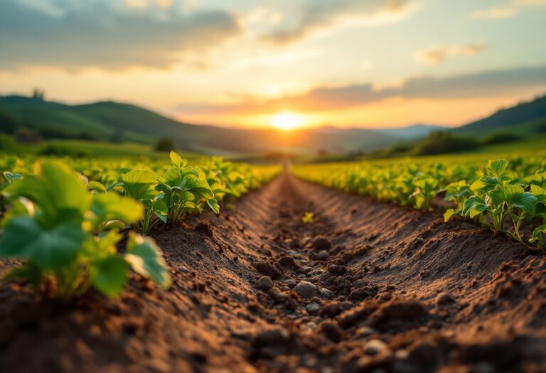 Immagine che rappresenta la crisi climatica e l'alimentazione