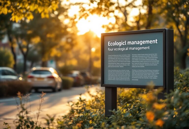 Immagine che rappresenta la gestione ecologica della città