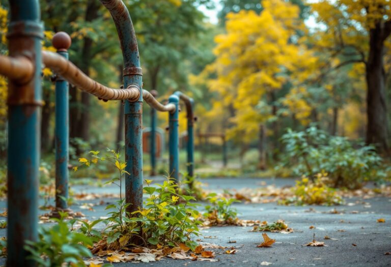 Bambini che giocano all'aperto in un parco