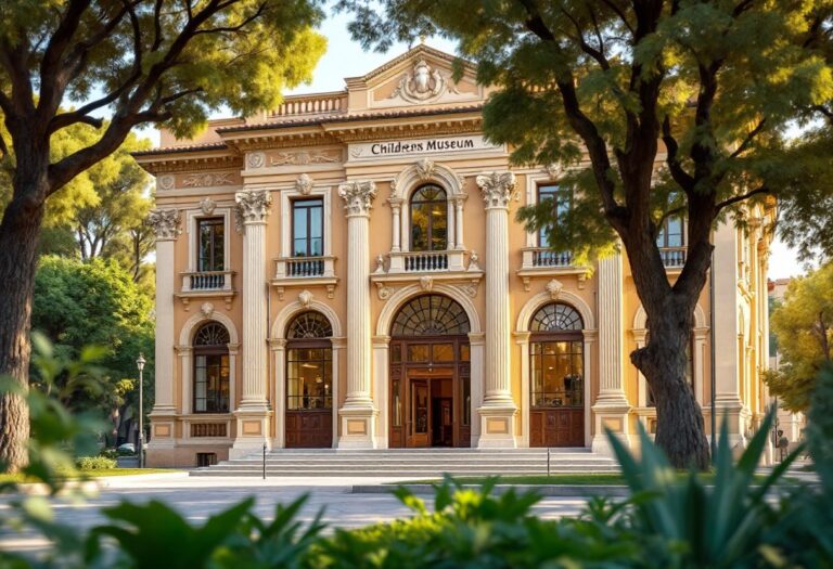 Interno del museo dei bambini di Lecce con attività educative