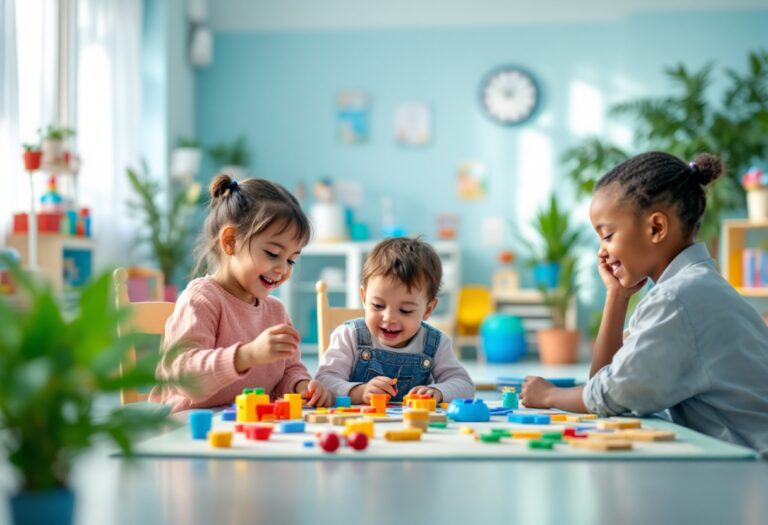 Bambini che interagiscono con tecnologia in ospedale