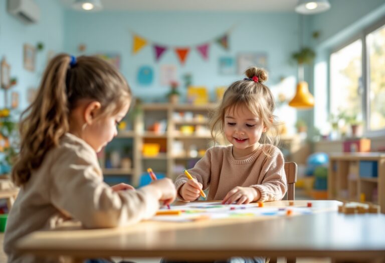 Bambini che utilizzano tecnologia assistiva per disabilità visiva